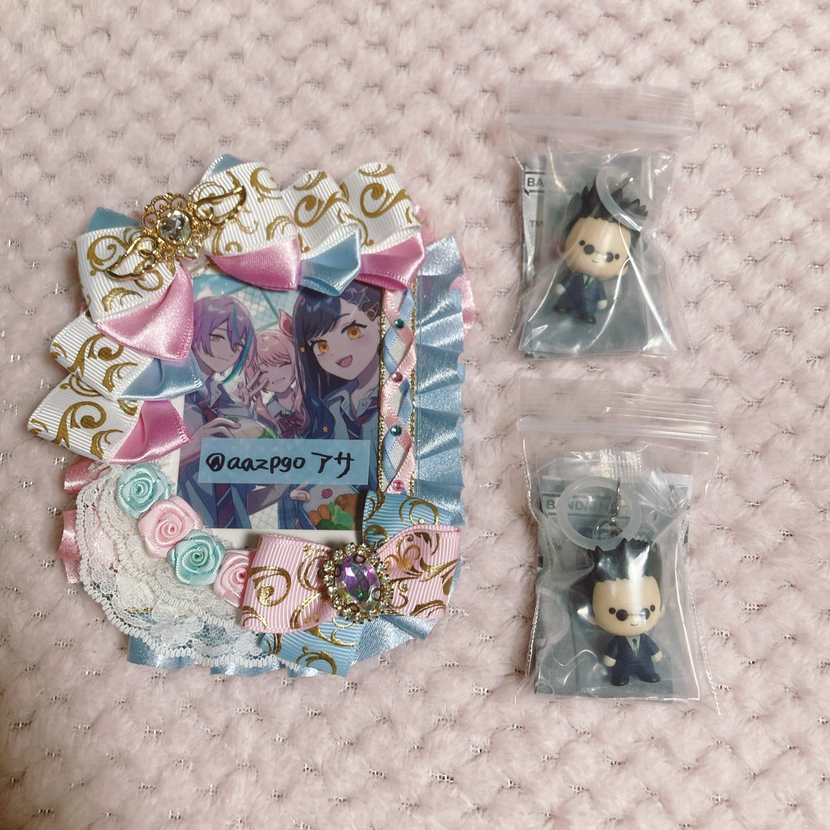 aazpgo's tweet image. 【交換】h×h ハンターハンター HUNTER × HUNTER めじるしアクセサリー

譲：レオリオ 2点

求：同種 ゴン＞ヒソカ、異種 キルア(紙類との交換可能)