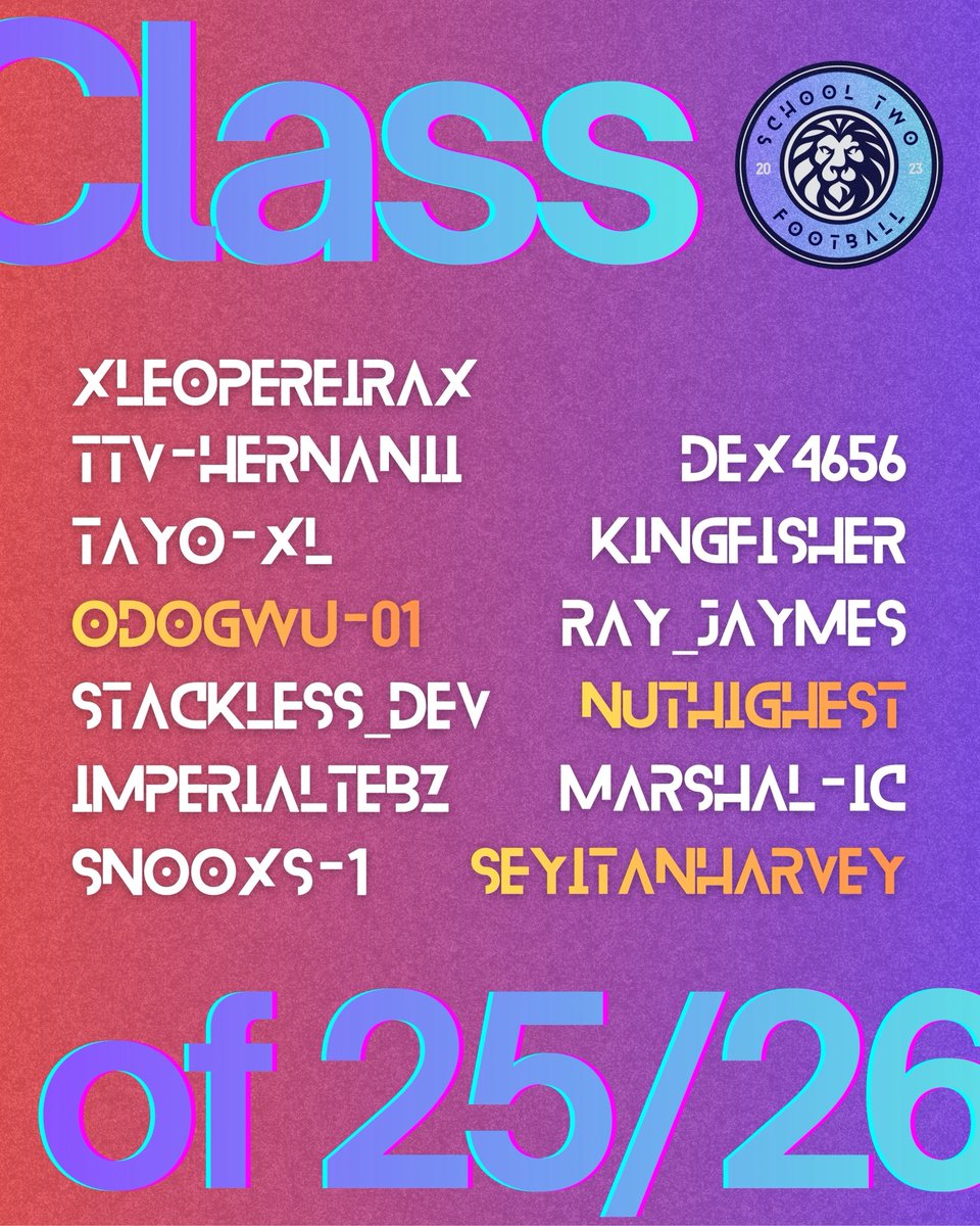 School Two Football tweet media