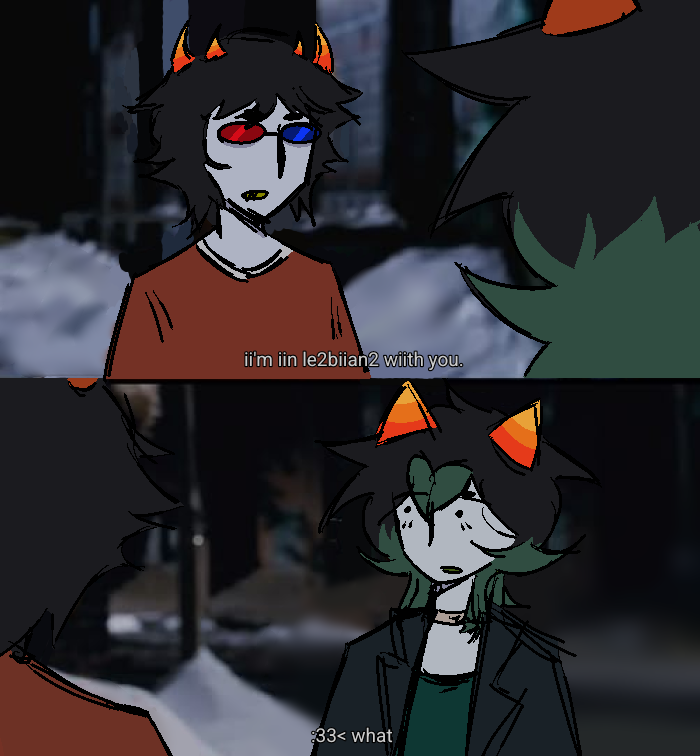 typegany7's tweet photo. break out the L word #homestuck #solnep https://t.co/XZJVx8dzfW