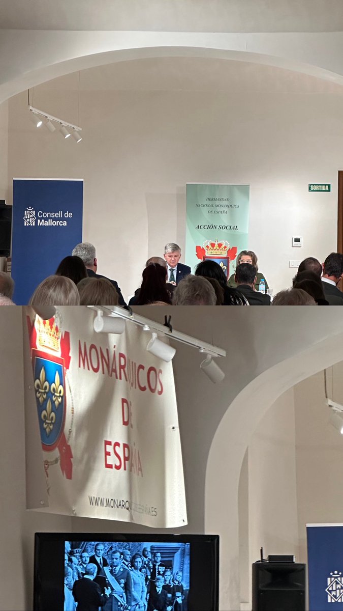 Conferencia de la mano de monárquicos de España, donde se nos cuenta la historia de la monarquía y se conmemora el 50 aniversario de la monarquía española
