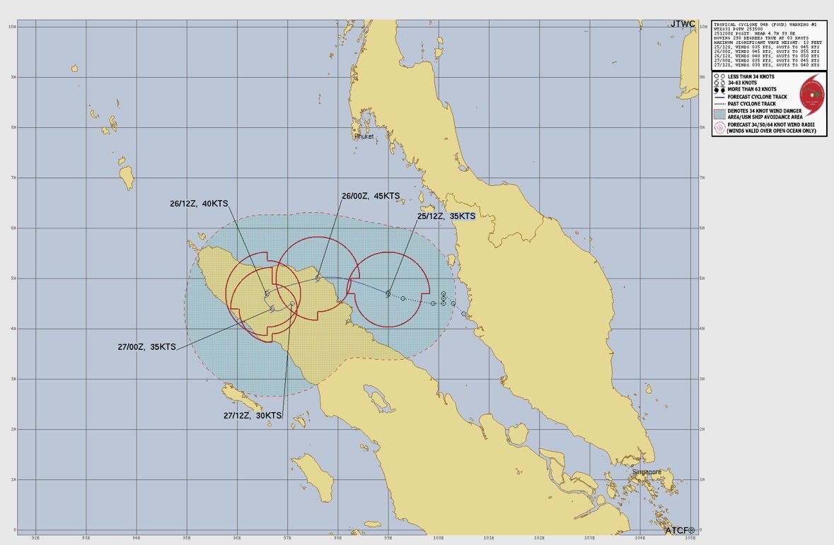 JW_Chennai's tweet image. Cyclone formed in BOB

JTWC has officially announced the formation of a #TropicalCyclone over the SE Bay of Bengal

IMD is yet to confirm. JTWC expects a peak intensity of 45 kts (1-min).

System is unlikely to affect us. Focus now on the SL system

Updates soon

#ChennaiRains