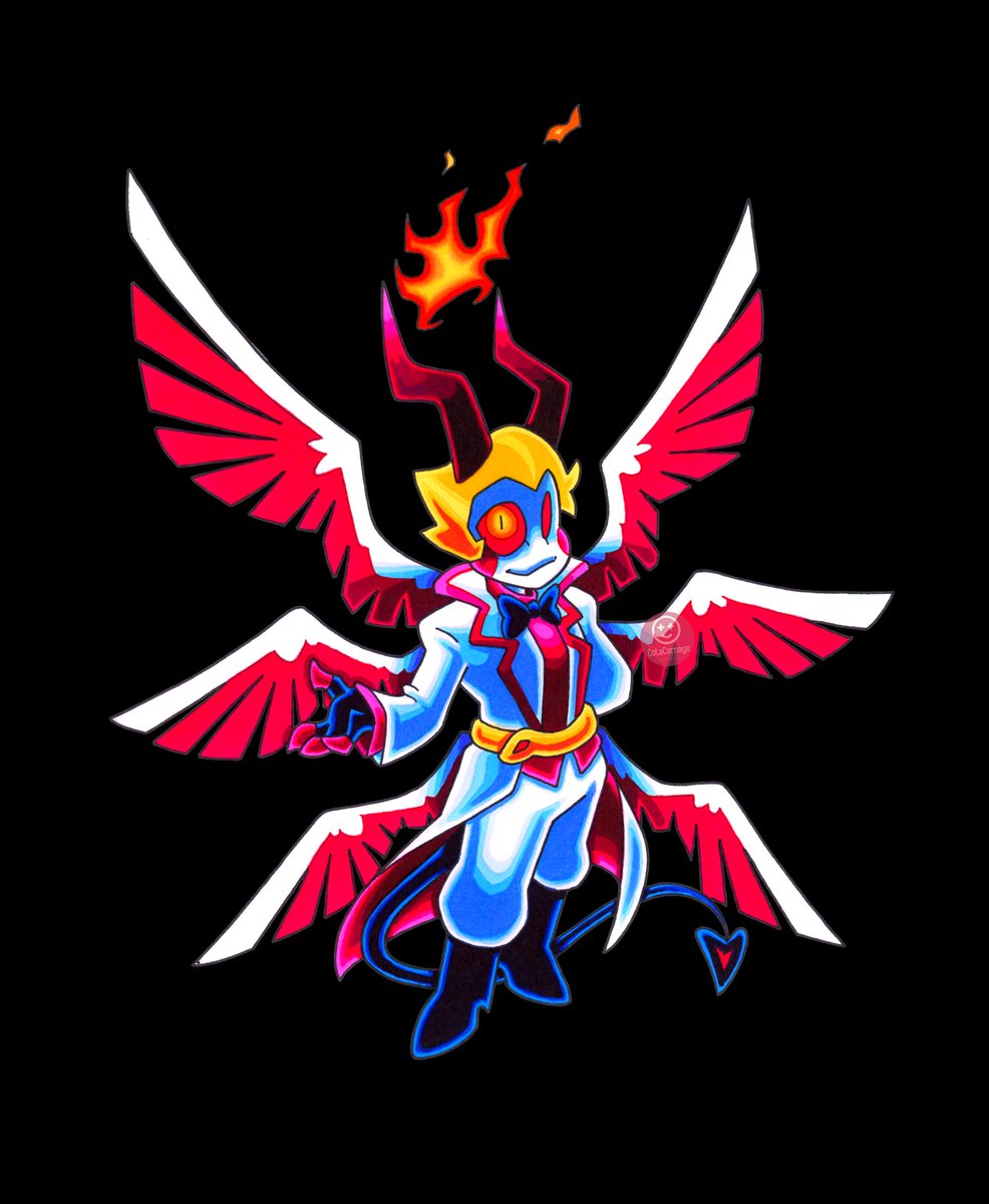 Couldn't resist the chance to draw more wings. 

Slightly altered Lucifer's design here because it was drawn from memory 😅 

#hazbinhotel #hazbinhotellucifer #hazbinhotelfanart