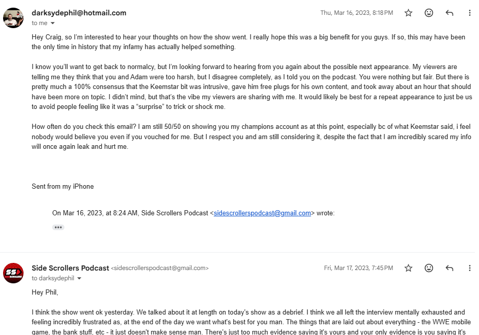StutteringCraig's tweet image. Because I&apos;m such a snake🐍here&apos;s the full email exchange between DSP and myself immediately after our 5 hour interview

Reading this, I&apos;m sure you&apos;ll be able to see what a horrible, lying person I&apos;ve been to him