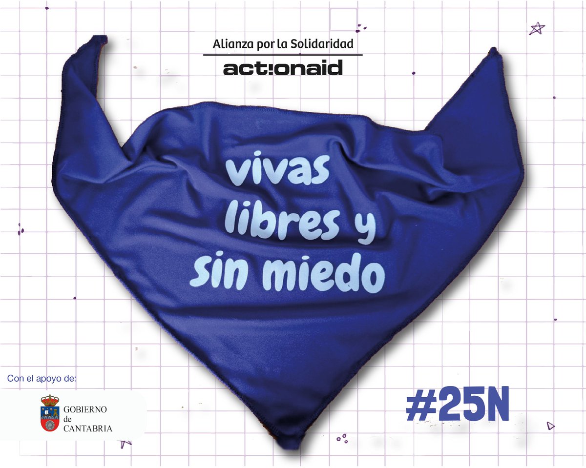 💜 La fuerza de una es la fuerza de todas.  

En este 25N, levantamos el pañuelo por un mundo donde todas podamos vivir libres y sin miedo. 
 
#25N #VivasLibresYSinMiedo #ViolenciaContraLasMujeres