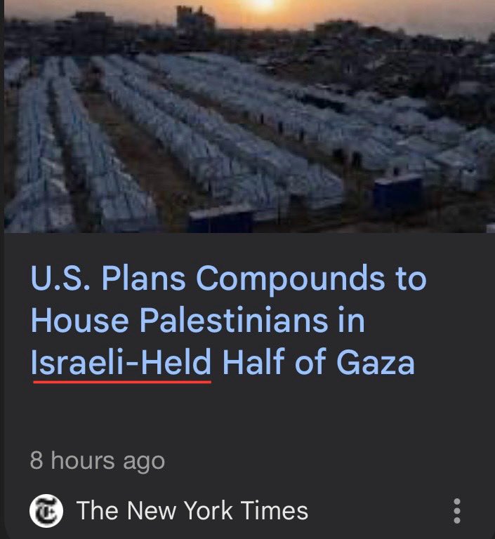 AssalRad's tweet image. These NYT headlines are two days apart.

🇷🇺: Occupies                          🇮🇱: Holds