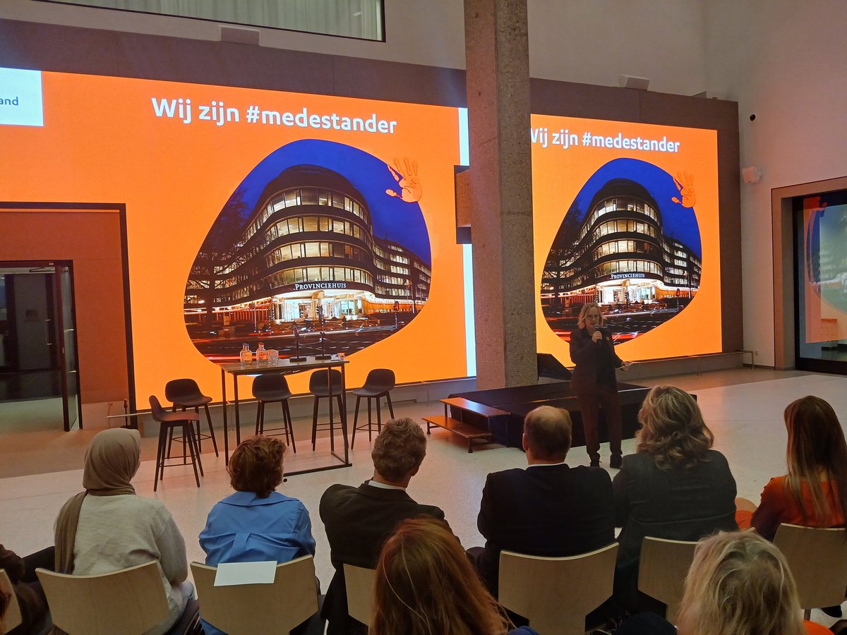 Gemeenten aan zet. Veilig, altijd en overal. Mooi programma in het Provinciehuis Zuid-Holland in de week Stop geweld tegen vrouwen #orangetheworld