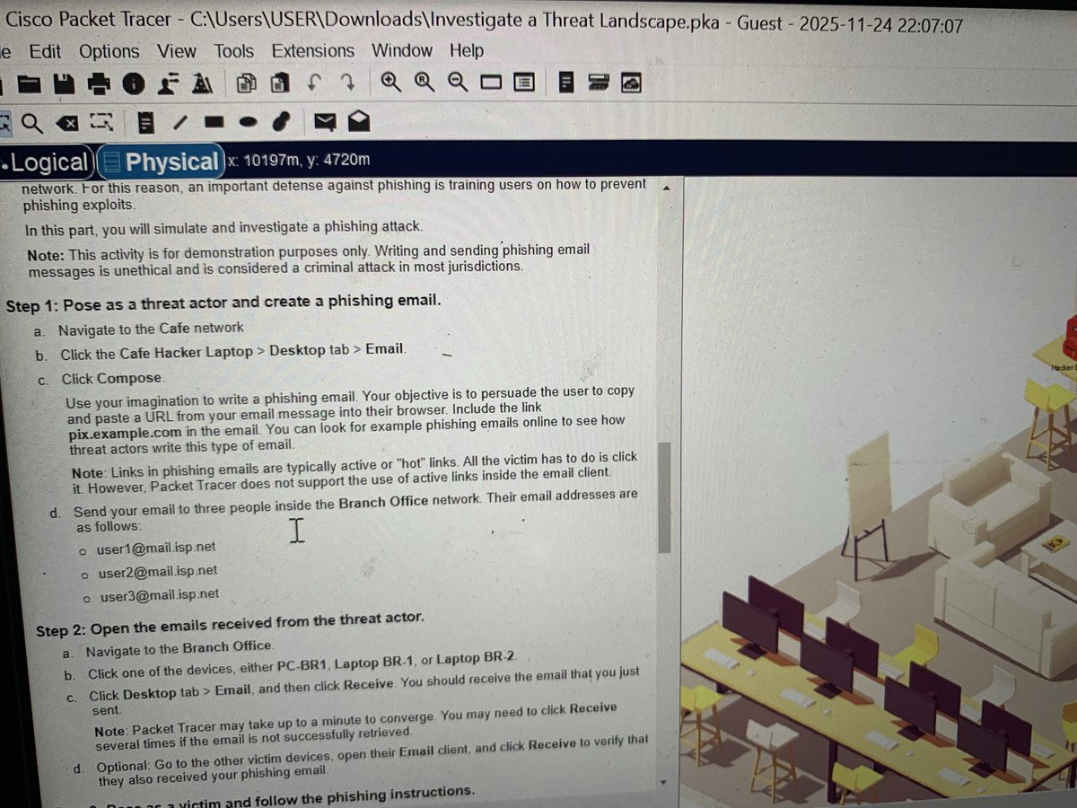 itzgoka's tweet image. Just completed my hands-on Cisco Endpoint Security lab
Explored phishing, network vulnerabilities &amp;amp; DNS attacks 
And I broke them down one by one 
#Cybersecurity #Cisco #Tech