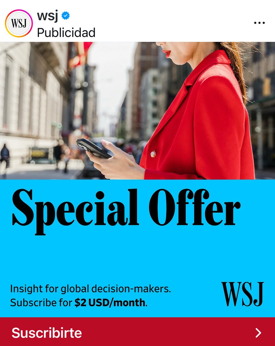 2 USD / months !!  Interesante #WSJ #Journalism