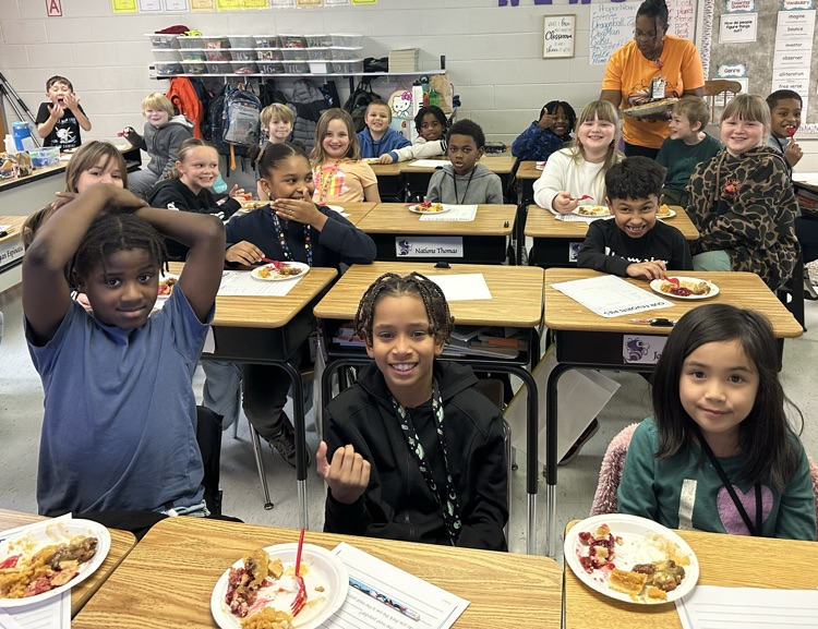 DCEsuperhornets's tweet photo. Ms. Tant and Mrs. Smithโs third grade classes taste-tested a variety of holiday pies, graphed their favorites, and answered data questions to wrap it all together. A sweet way to mix math and festive fun! ๐ฅง๐ #LaunchintoLearning https://t.co/GG6UJR6pNz
