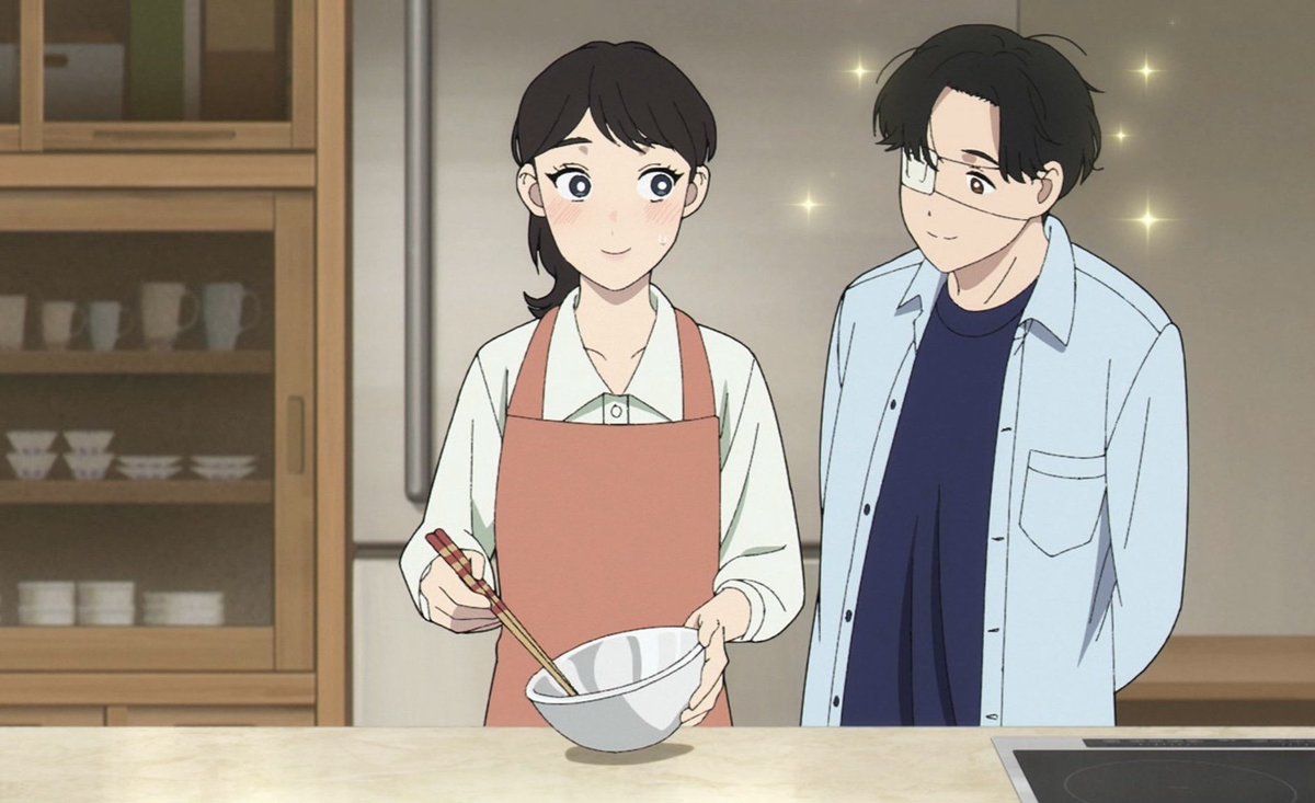 Tohkamiya's tweet image. They just started dating and they’re already moving like a married couple😭