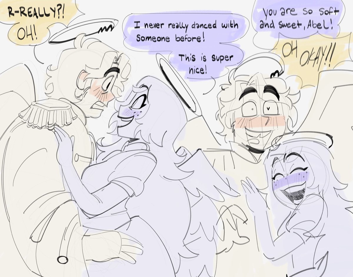 Hashtag. I love Abel x Emily ! They are soooo cute to me and I hope they KISS and HUG and be JOLLY.