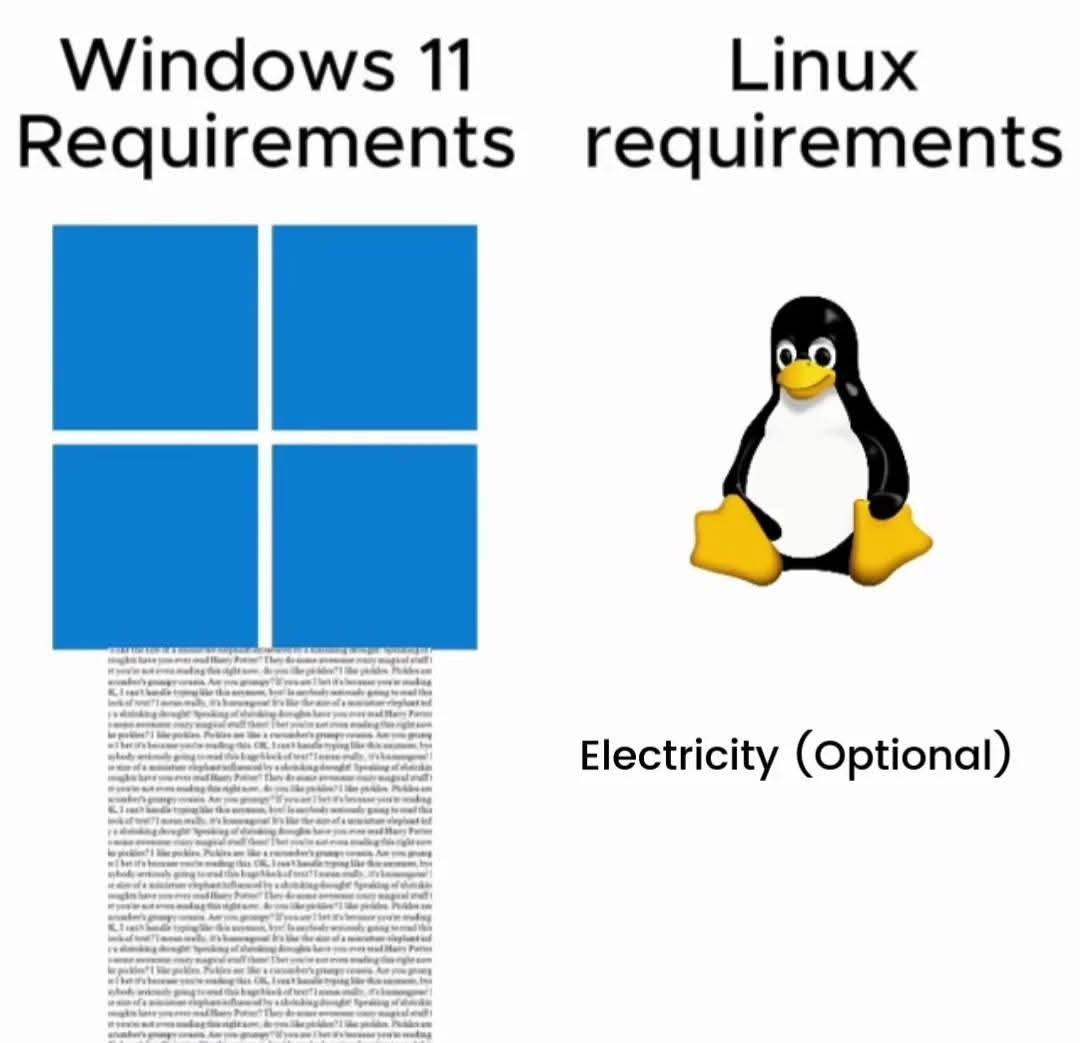 KevTechSupport's tweet image. Literally windows 11 lol 

#itsupportspecialist #desktopsupport #desktopsupporttechnician #desktopengineer #Linux