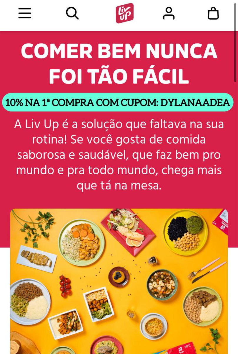 pgmdedescoberta's tweet image. Use o cupom DYLANAADEA e tenha 10% de desconto em sua 1ª compra:
livup.com.br

#marmitaonline #marmitafit #refeicao #comidafit #livup #comidasaudavel #comidaonline #refeicaoonline #almoco