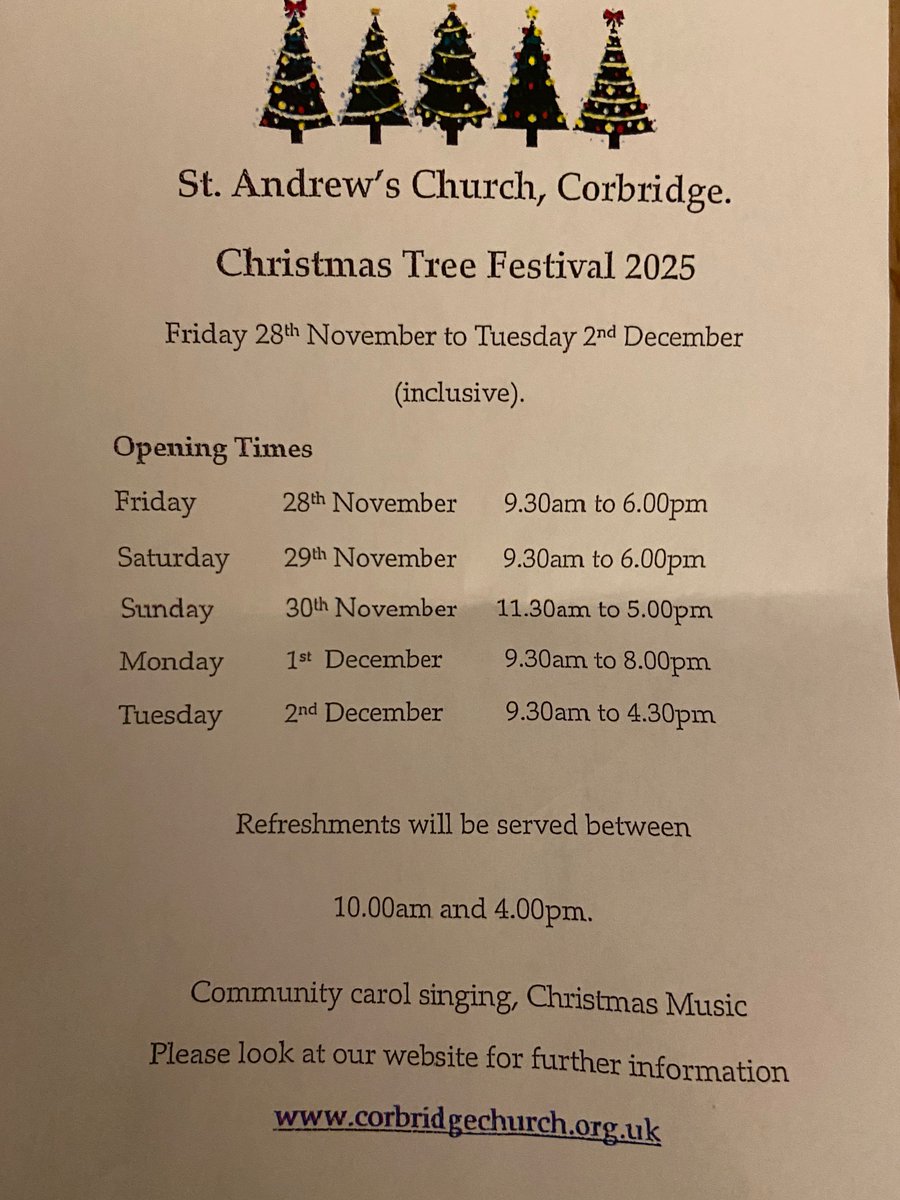 hjd_aitken's tweet image. Feeling festive after helping to decorate the Art4You/Inner Wheel🎄in Corbridge Church, today! The Tree Festival is open to the public from Friday, lots of beautiful trees to see! Ours is called Angels of Hope🪽
#cancersupport #artgroup #Tynedale