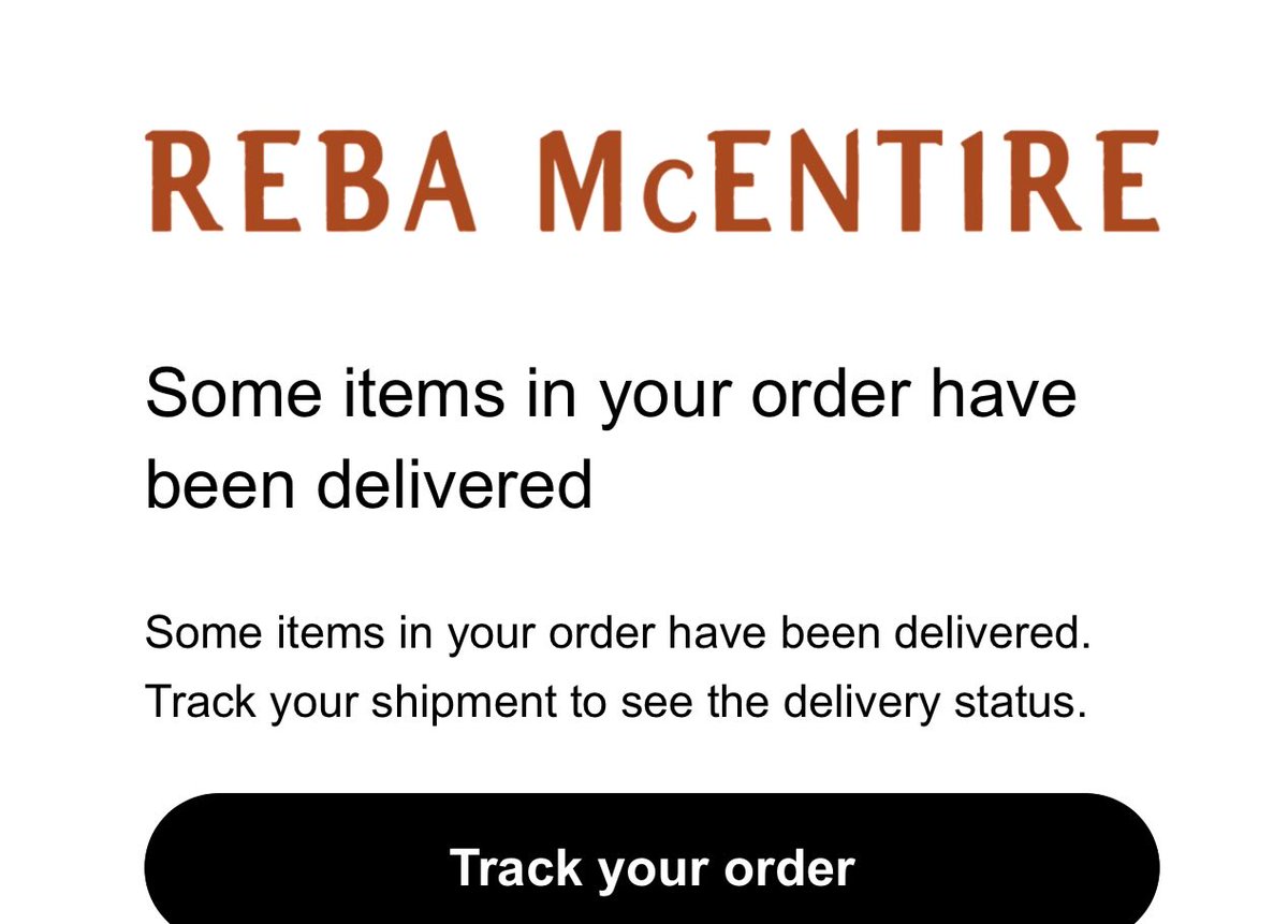 Fancyreba1's tweet image. Ahh I’m out and about and get a notification that “some  items” have been delivered. #NotThatFancy
