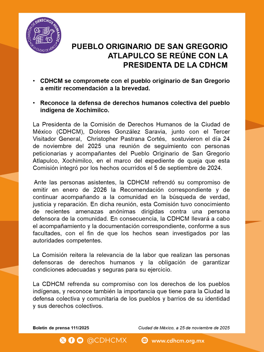 Comisión de DH de la Ciudad de México tweet media