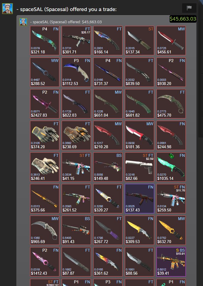 CorbZcs's tweet image. Thanks @SpacesalJP for all the failed trade ups!!🫡

Always buying your skins - bank/crypto/paypal and more💰