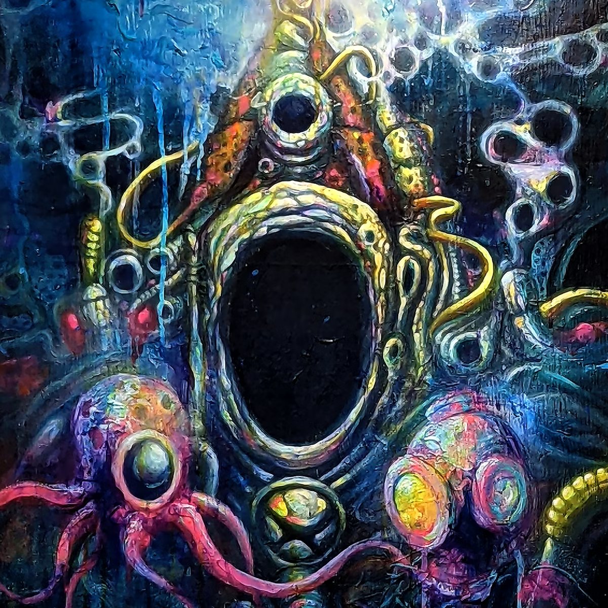 ETH is super cheap and there are still a handful of 1/1s left in the Vault of ACID! All works in this collection were 100% hand painted with no computer intervention.

Each 1/1 gets you a custom physical holographic trading card of your NFT. Start a 7 day auction for.035 ETH or