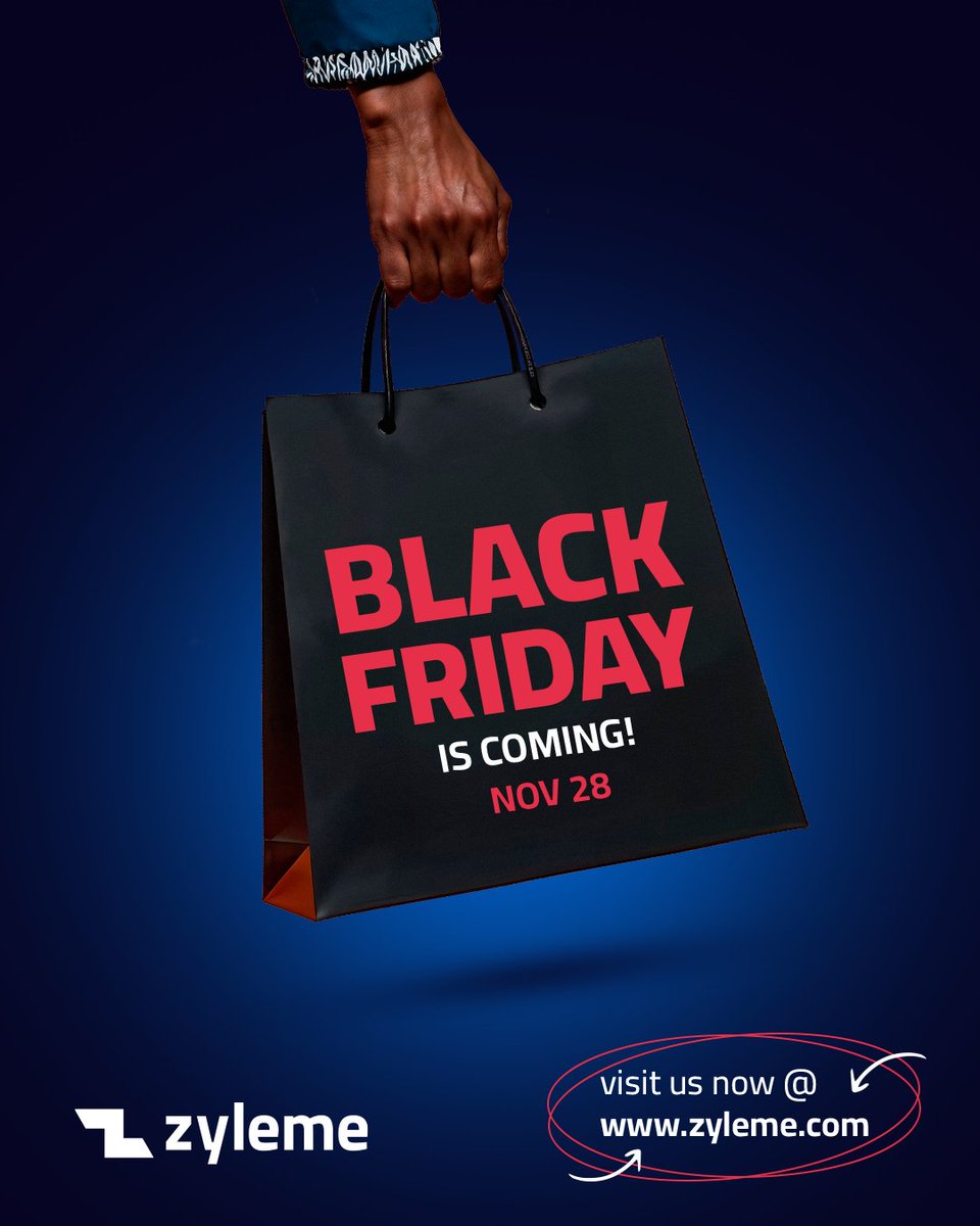 Zyleme1's tweet photo. It's the most deal-icious time of the year. 🖤
Black Friday is this Friday, Nov 28.
Get your wishlists ready—Zyleme’s got your back!
This time, you can't miss out. Go to https://t.co/bCzZiMgEEg #blackfridayghana #ghana #shippingworldwide https://t.co/PEfuUrJOyj