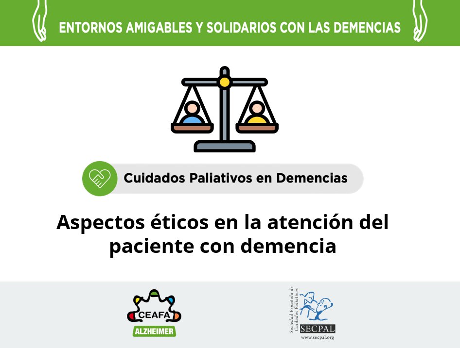 🗞️  Integrar #cuidadospaliativos y #bioética es clave para garantizar la dignidad y confort de las personas con #demencia en todas las etapas de la enfermedad | Sesión <a href="/AlzheimerCeafa/">CEAFA</a> - #SECPAL con <a href="/jjudez/">Javier Júdez</a>

🔗 Más información: tinyurl.com/3cyzmn23