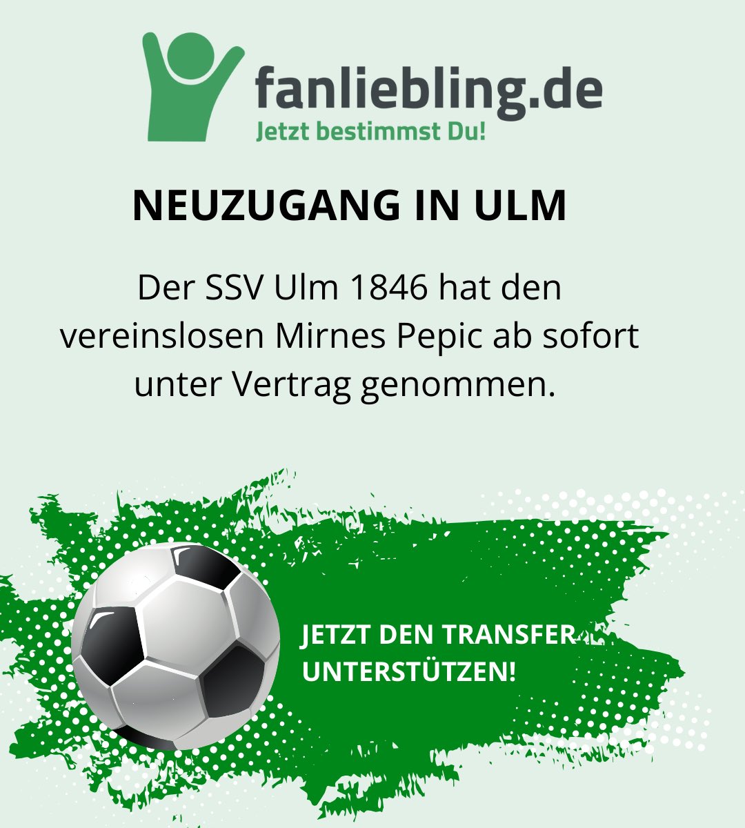 Mirnes in Ulm👍

#ssvulm1846 #liebe #like #herz #socialmedia #Fussball #amazing #fanart