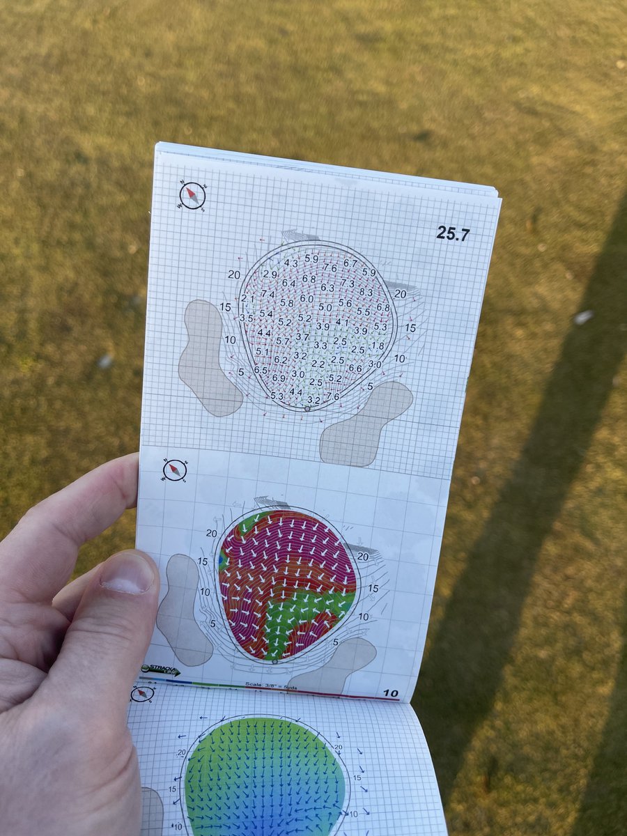 LouStagner's tweet image. What are you thinking about when you see a green like this?

You are in the fairway, 150 yards from the hole. Pin is cut 11 on and 5 from the right edge. Wind is blowing straight down at 5-10mph.

What is your target?
What kind of shot are you trying to hit?