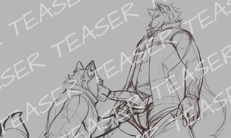 Yuu might have gotten a more than he bargained for. Certainly bigger... then again, when you're only told to "get down and suck it", it's not like you have very many options.

A wonderful taste (heh) of what's to come, courtesy of the amazing <a href="/nyaruh1/">nyaruh 🐰(@nyaruh.bsky.social)</a>!