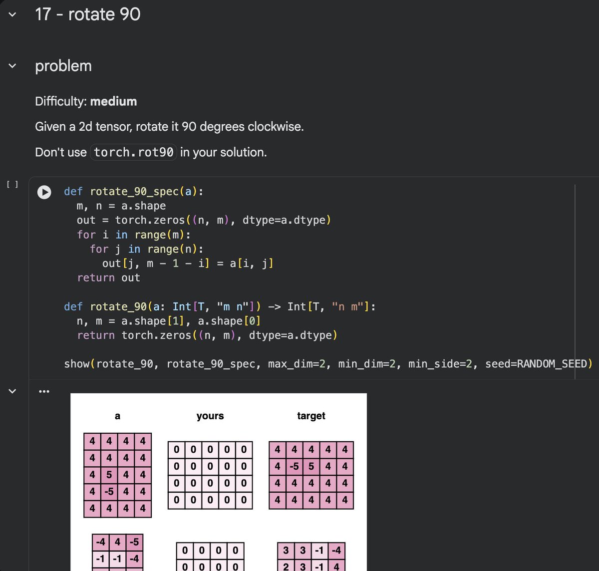 TheHardikVala's tweet image. Got addicted to @srush_nlp &apos;s Tensor Puzzles, so I wrote a sequel with more puzzles: github.com/hardik-vala/Te…. Example: