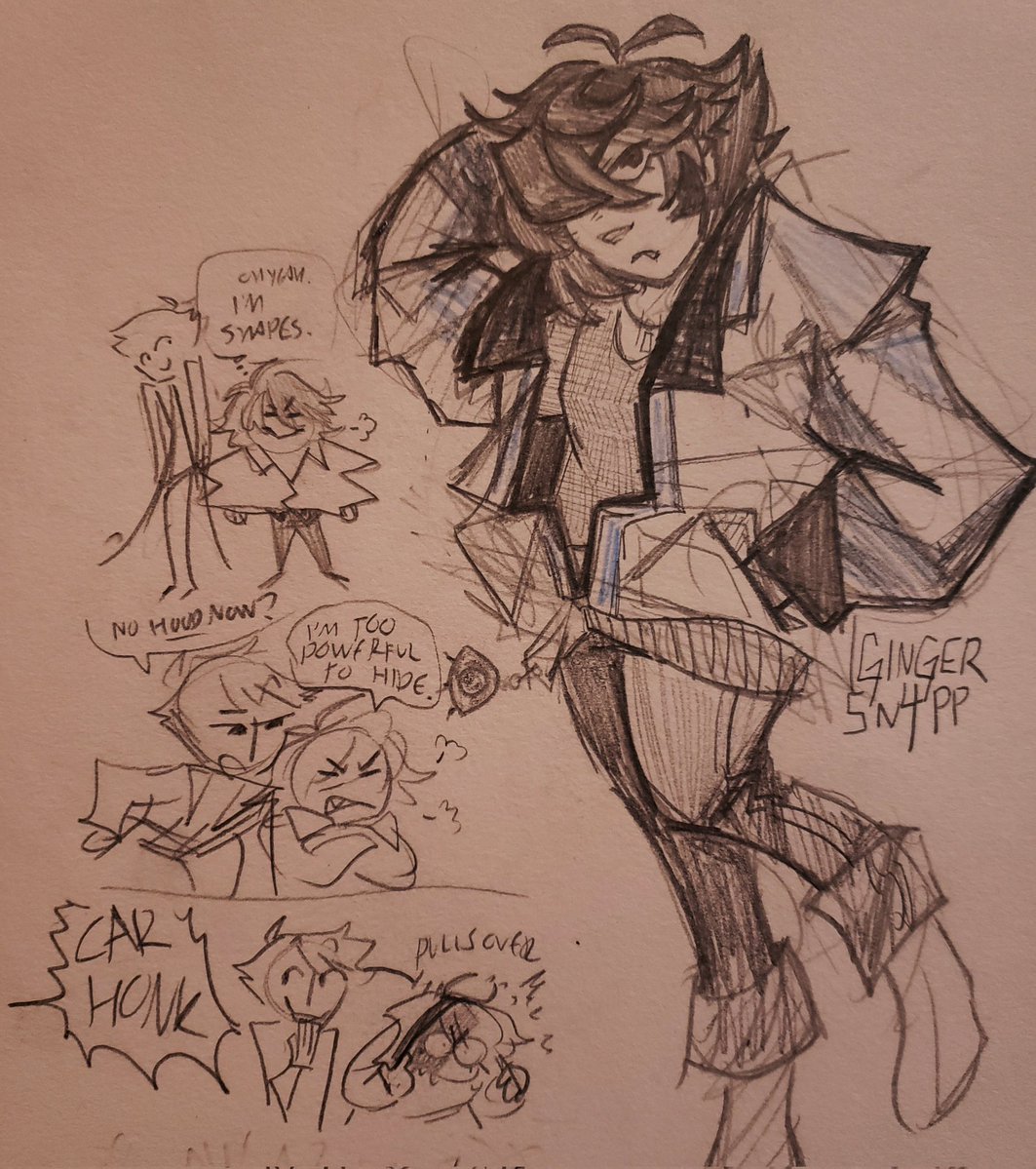 gingersn4pp's tweet image. Six doodle! Maybe she grew out of her raincoat, but I gave her a cool jacket I own in return. (I swear, it&apos;s yellow...)
#littlenightmaresfanart