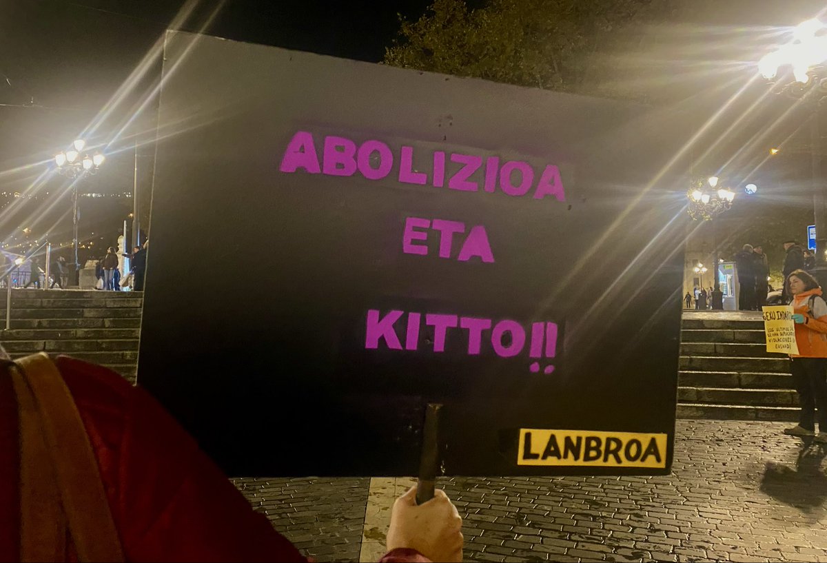 #25N Día Internacional para la Eliminación de la Violencia contra las Mujeres. #Bilbon <a href="/BFErradikalak/">Bizkaiko Feminista Erradikalak</a> <a href="/CLanbroa/">Colectivo Feminista Lanbroa</a> El Feminismo es Abolicionista…eta kitto!!