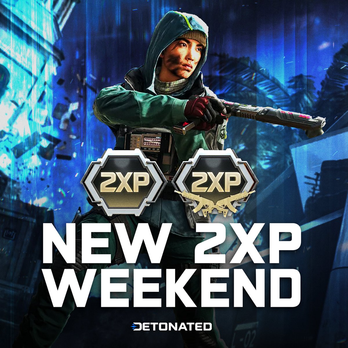 NEW 2XP Weekend in #BlackOps7 Starting Tomorrow! 🦃 

💥 Enjoy Double Player, Weapon XP, and potentially Gobblegum Earn Rate — until December 1st!