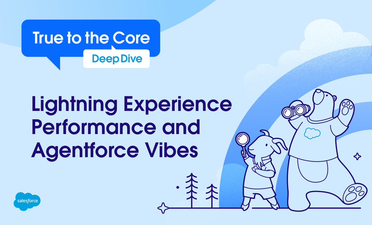 SalesforceAdmns's tweet image. ❓What’s new with Lightning Experience performance and how will Agentforce Vibes reshape how you build? 

Last week&apos;s True to the Core Deep Dive covered this and more. 

Read the recap and watch the session on demand. ➡️ sforce.co/4pAMeDn