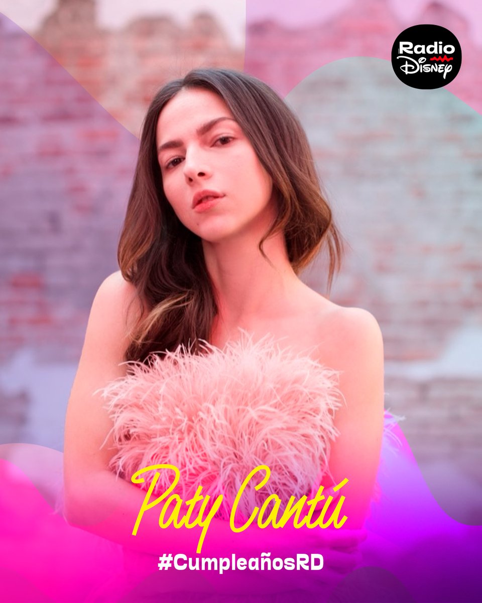 RadioDisneyMX's tweet image. ¡Hoy celebramos a la increíble @PatyCantu! 🎶💗

La creadora de himnos como “Déjame Ir” y “Valiente” está de cumpleaños, y en tu radio lo festejamos a lo grande. ✨🎉 

¿Qué canción suya te acompaña siempre? 🎤💫

#PatyCantú #RadioDisneyMéxico #CumpleañosRD