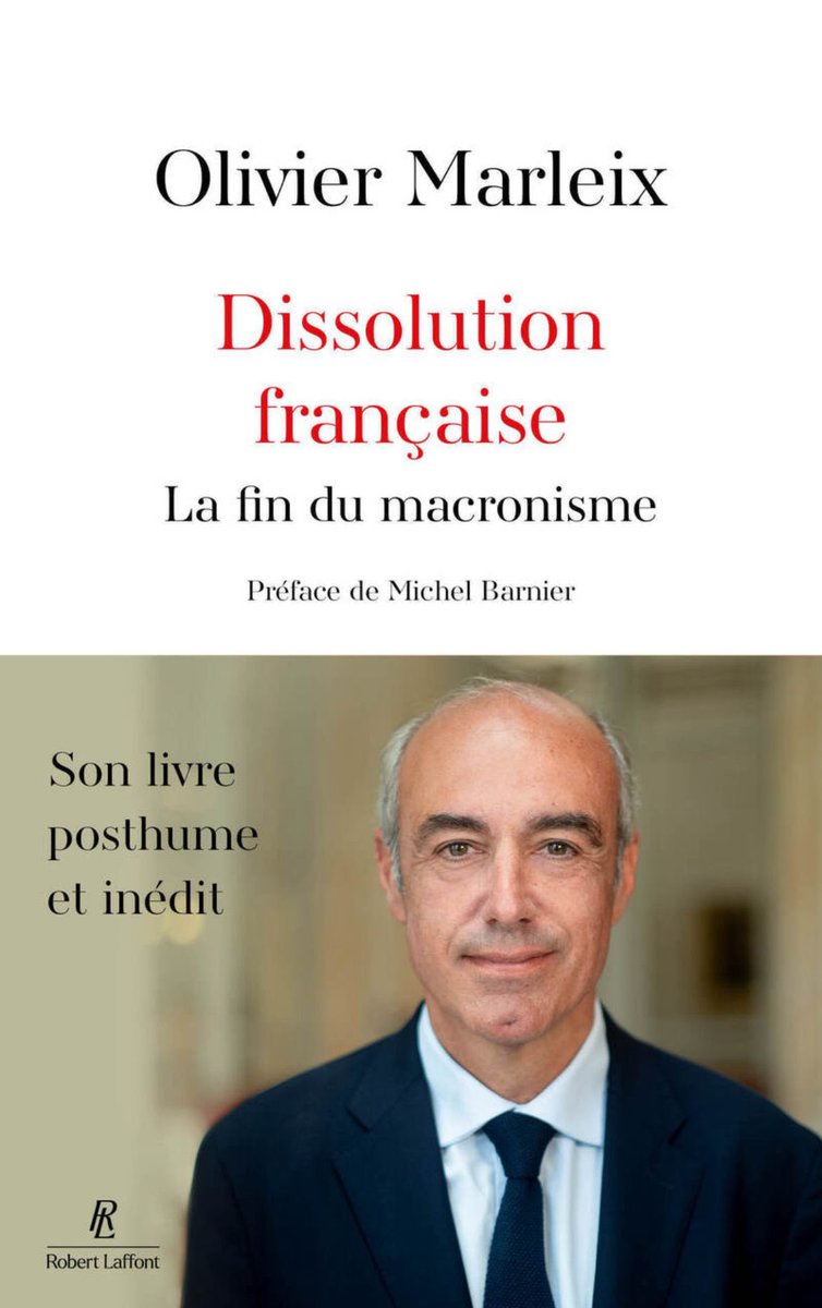 Témoignage posthume de ses années d’engagement politique, critique acerbe du macronisme, « Dissolution française » sera proposé dans l’espace dédié à notre ami Olivier Marleix lors du Salon du Livre du samedi 29 novembre à la <a href="/mairiedu16/">Mairie du XVIe</a>
