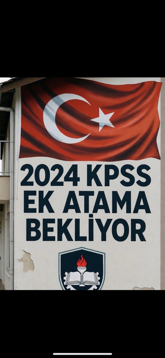 #Cumhurdan2024KPSSEkAtama
Artık yeter beklemekten yorulduk  verilen sözler tutulsun🙏 tekrar ders çalışmak,sınava hazırlanmak istemiyoruz. Bir an evvel Sayın Bahçeli’nin söylediği gibi 2024 KPSS ile ek atama yapılmalı çok yüksek puanla ortada kalan herkes okuluna kavuşmalı