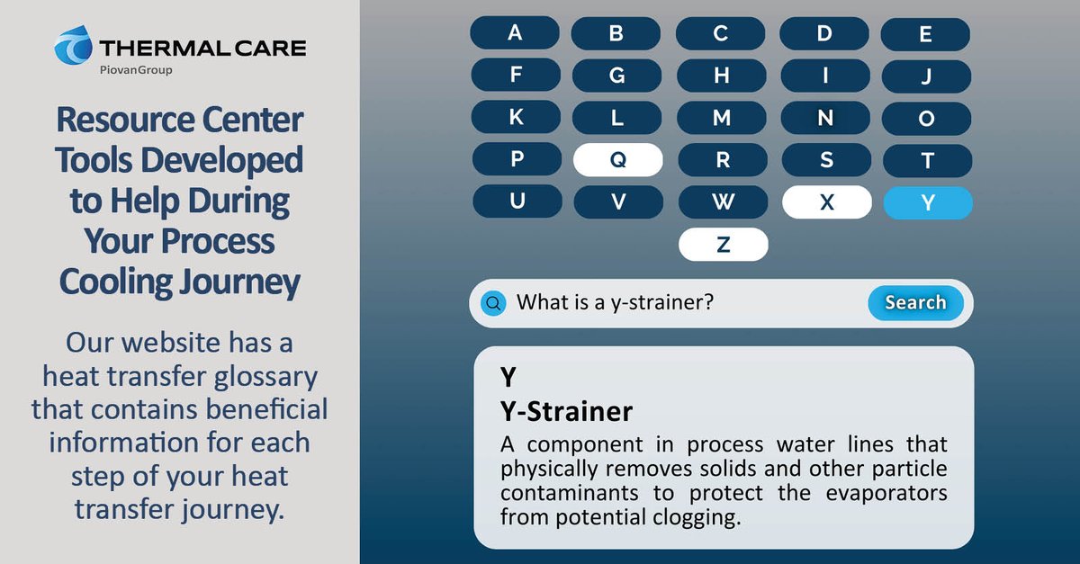 thermalcare1's tweet image. Our experts created tools, such as our online #glossary, to help you with #processcooling keywords and terminology for various system applications and requirements! For more details, visit: thermalcare.com/glossary/ #industrialchillers #coolwithconfidence #sustainablesolutions