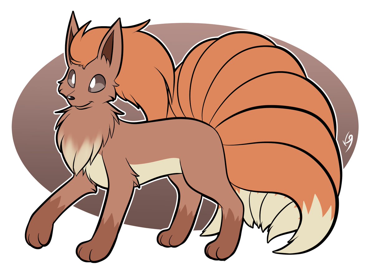 the_K9_team's tweet image. A ninetales vulpix has appeared!