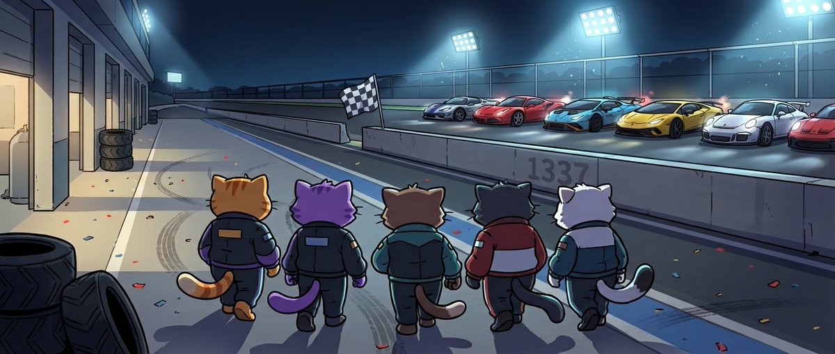 Gmonad fam! Turbo Cats are gearing up for their first race on 5th of December… 🏁🐱

What about you anon - already secured your WL? 👀

Like + RT + come up with a name for the team of Cats in comments🐾

Best 10 comments = 10 WL spots / 24 hours
Don’t forget to drop your wallet