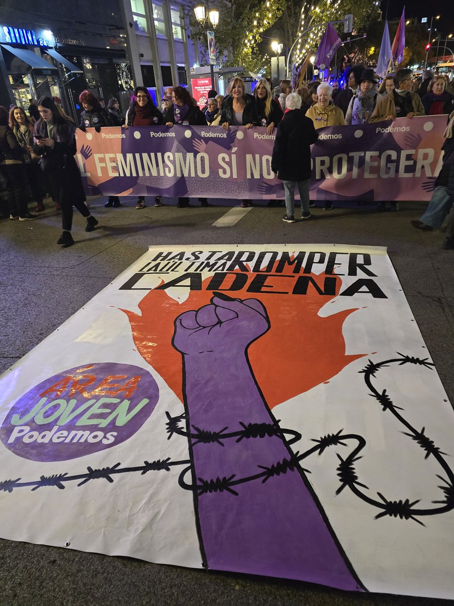 CambrolleMar's tweet image. 🟣 Ante la ola reaccionaria, ante el ataque a los avances feministas con la amenaza de Feijóo de derogar la ley del Solo sí es sí 
👇👇
EL FEMINISMO SI NOS PROTEGERÁ ✊🏾
Este #25N Plantamos cara al machismo y al fascismo!!