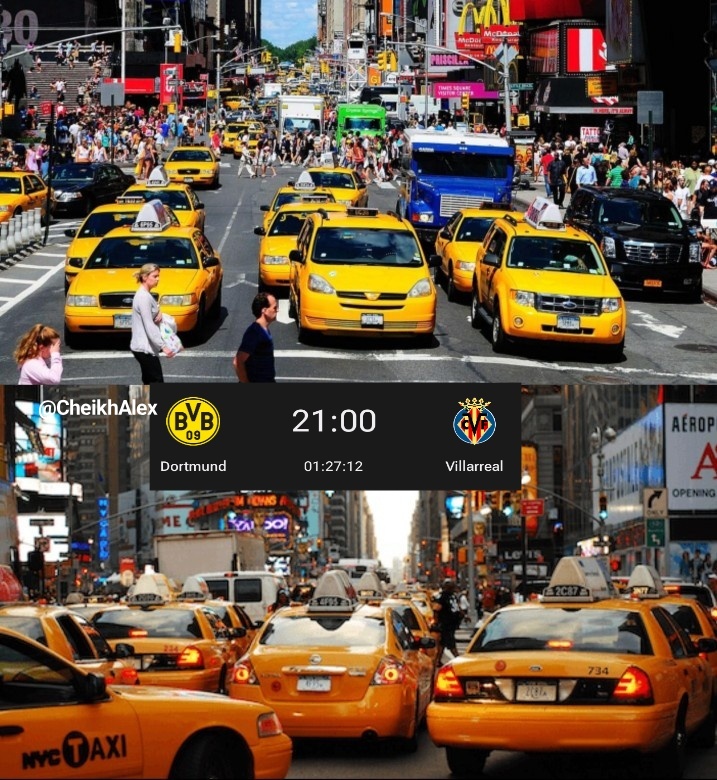 Champions League tonight 

BVB Villareal