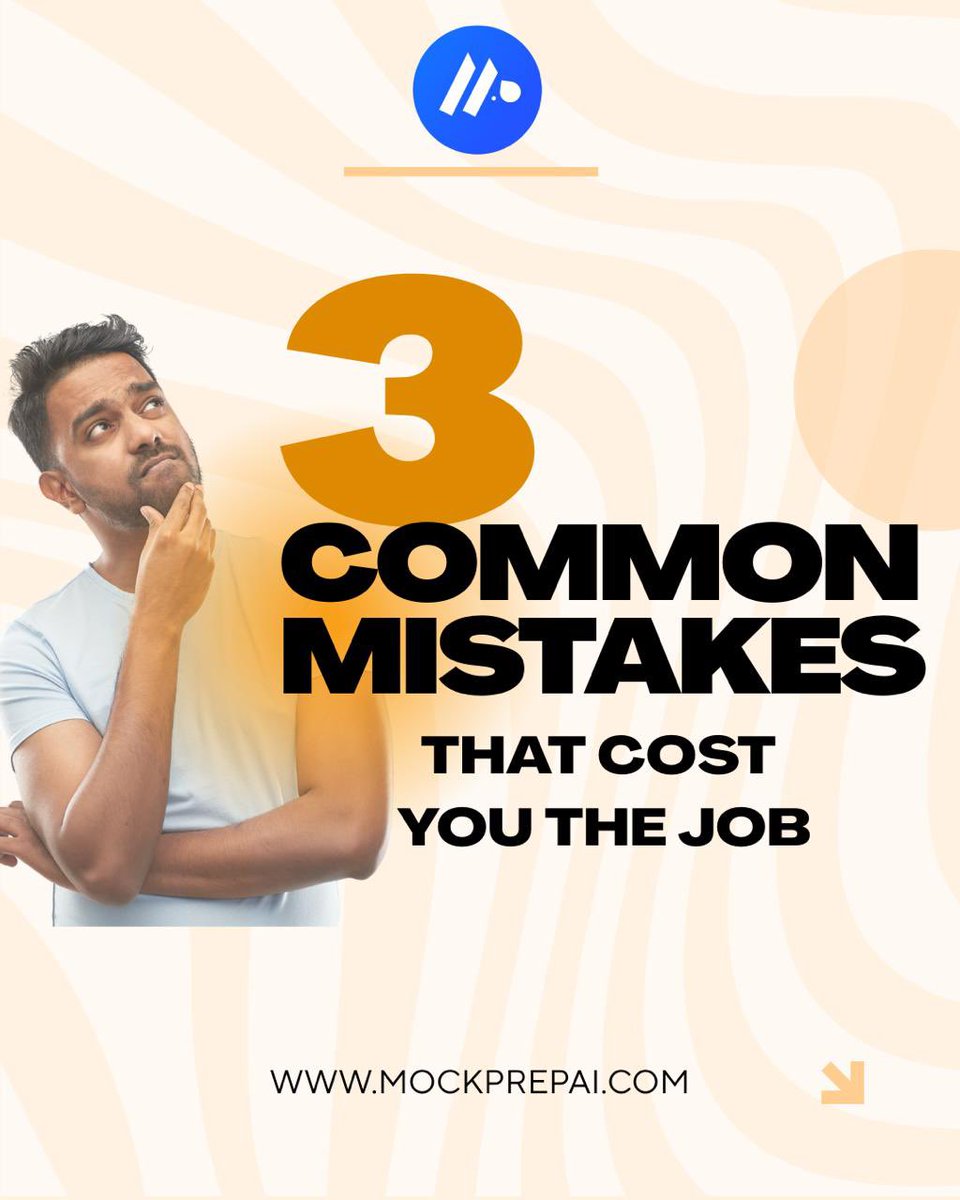 mock_prep's tweet image. You’ve prepared for weeks,but these 3 mistakes could still cost you the job.

Most candidates don’t realize they’re making these errors until it’s too late.

Check out all 3 mistakes and how to fix them
Which one surprised you the most?

#jobsearch #InterviewTips #Careers