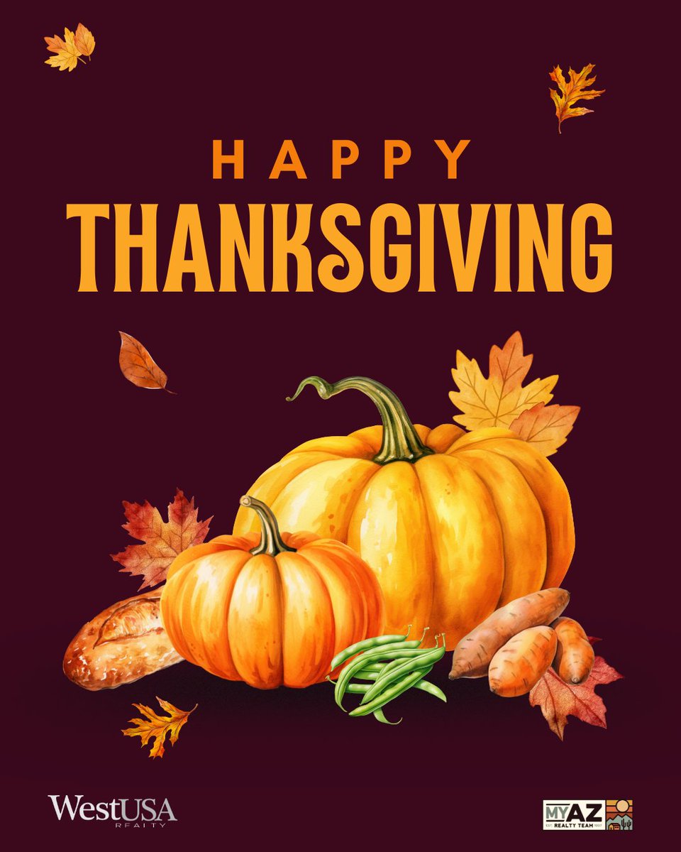 phoenixhomesaz's tweet image. Eat, drink, and be cranberry! Hope everyone has a great time with loved ones today 💕

#Thanksgiving #thanksgivingdinner #myazrealtyteam #WestUSARealty