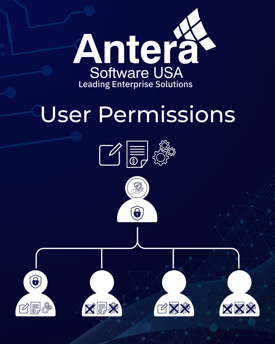 AnteraUSA's tweet image. Feature Alert: User Permissions🛡️
We’ve introduced a clearer, layered framework for managing user access. ✅ Conflict-free Group Hierarchies ✅ Stricter Financial Controls ✅ Safer Mass Edit/Delete
Delegate and maintain security without slowing down conta.cc/4mP664y