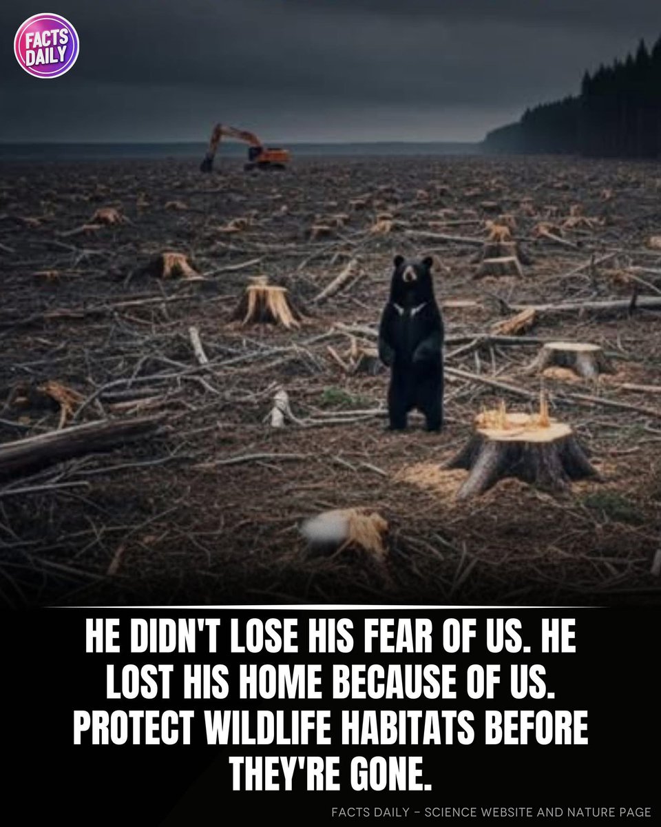 Every time a forest falls for development, wildlife doesn't just move—it disappears. 🌲 Let's protect their homes before it's too late!
