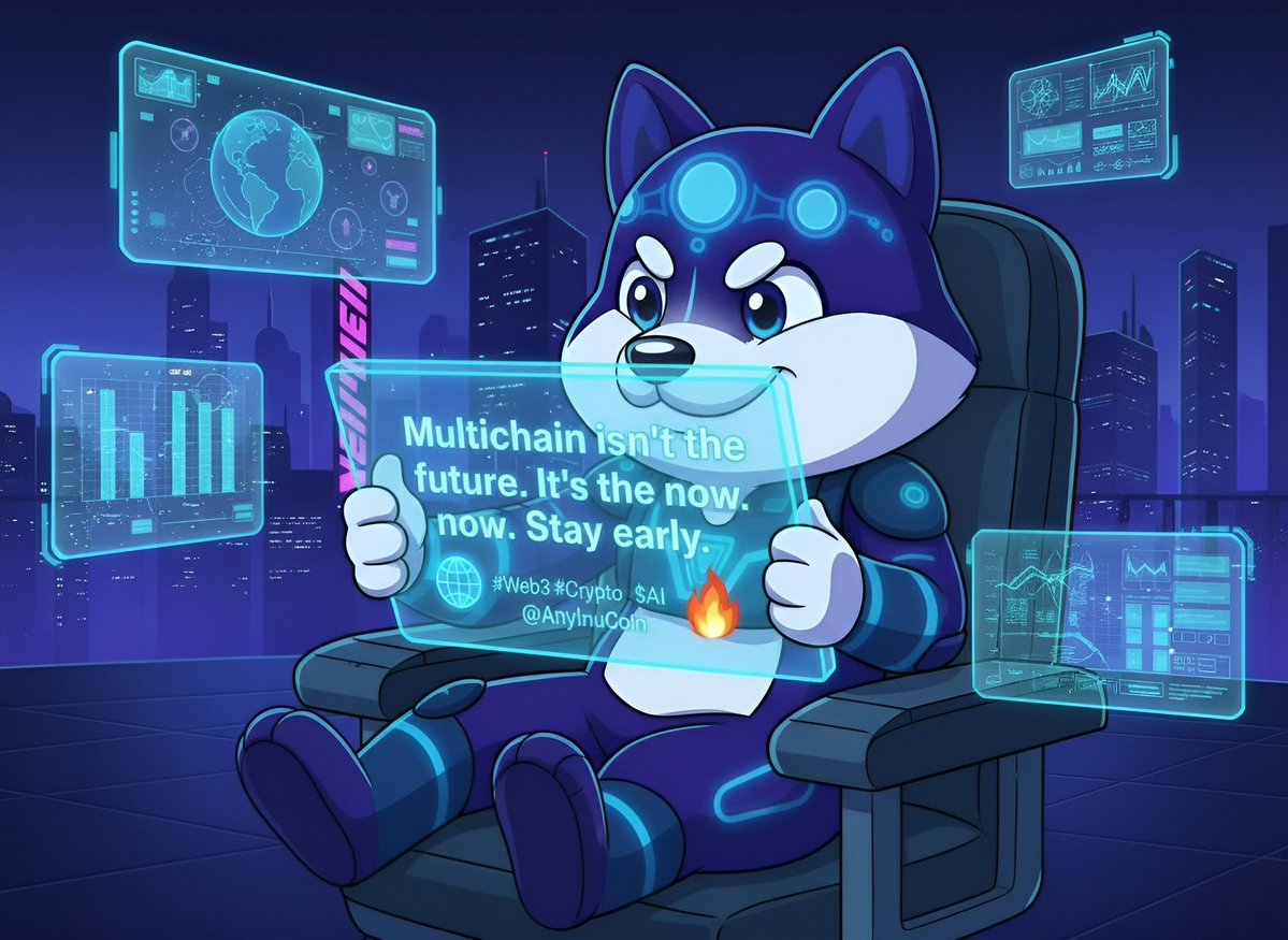 Multichain isn’t the future. It’s the now. now...Stay early! 🌐🔥  
#Web3 $AI #Crypto <a href="/AnyInuCoin/">Any Inu</a>