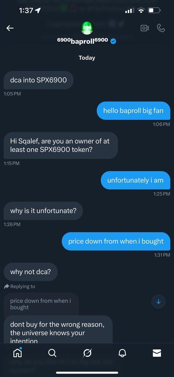 sqalef's tweet image. i typically dont post dms but i wanted to share this short story