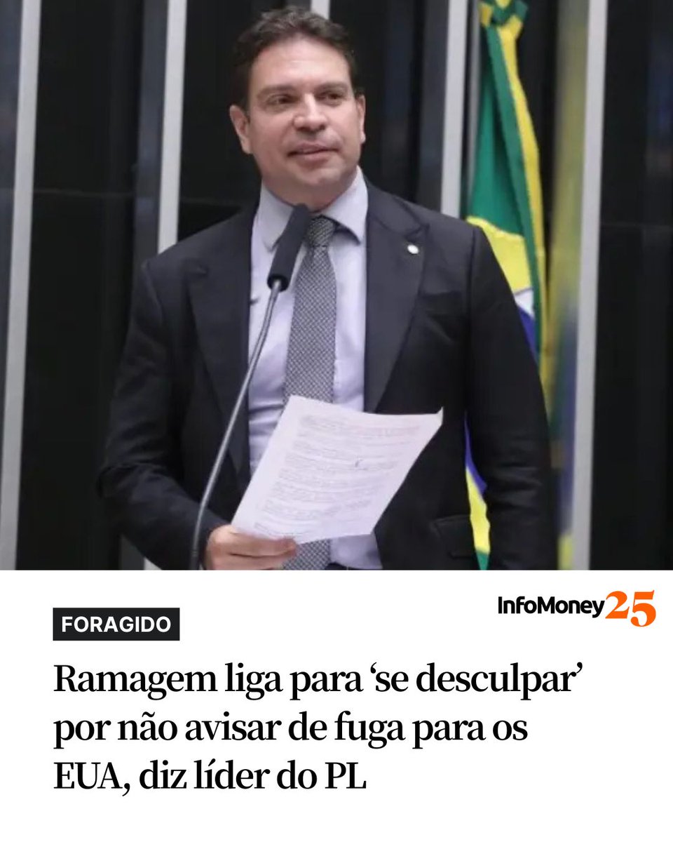 FORAGIDO

O deputado federal Alexandre Ramagem (PL-RJ) telefonou na noite de segunda (24) para o líder do PL na Câmara, deputado Sóstenes Cavalcante (RJ), para “pedir desculpas” por não ter avisado previamente que deixaria o Brasil rumo aos Estados Unidos, onde hoje é considerado
