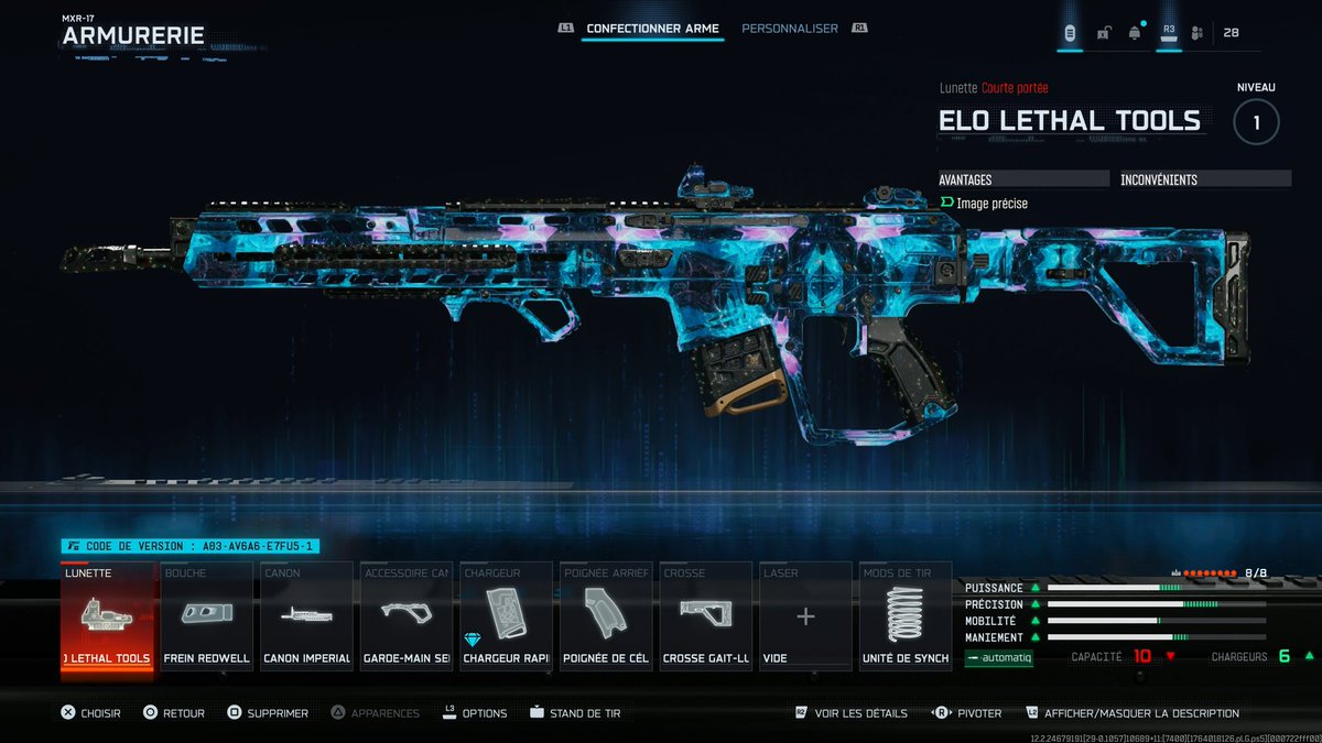 Cette classe MXR-17 tue en 2 balles sur #BlackOps7 et presque personne ne le sait... 🤫🔥

Le code de la classe : A03-AV6A6-E7FU5-1