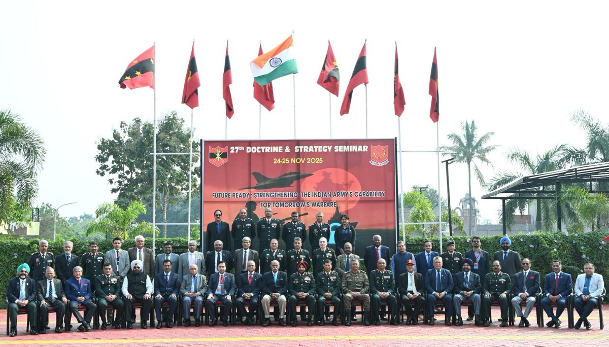 ia_awc's tweet image. Day 2 #DSS2025 #AWC Legacy thinking won&apos;t cut it! #IA embracing Disruptive Technologies, MDO &amp;amp; Atmanirbharta to stay ahead. Adapt &amp;amp; innovate - the future belongs to those who shape it first @adgpi @artrac_ia @SpokespersonMoD #FutureWarfare