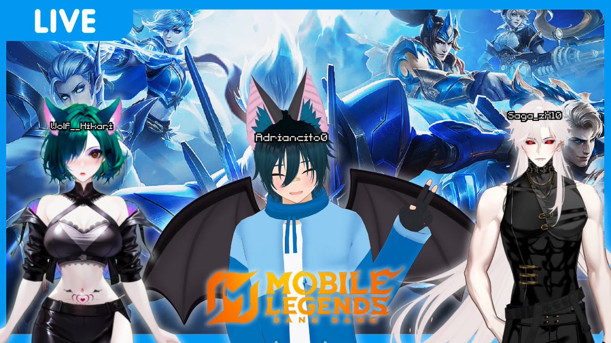 Mis ChikiMurcielagos 🦇✨ ; El dia de hoy 
Nos Hemos reunido con <a href="/Wolf__Hikari/">Hikari</a> &amp; <a href="/SAGA_zX10/">SAGA</a>  
en Mobile legends , crees que podamos ganar
otra victoria ? No se la pierdan 

💜: twitch.tv/adriancito0_

Los veo a las 8:30 PM 🇵🇪

#VtuberES #Vstreamer #ChikiMurcielago